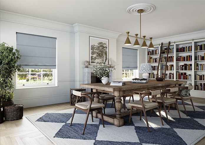 Geneva, Spring Blue - Roman Blind - Image 6